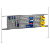 Global Industrial™ 18 » Pegboard & 36 » Louver Panel Kit, 72"W, Gris