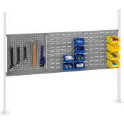 Global Industrial™ 18 » Pegboard & 36 » Louver Panel Kit, 60"W, Gris