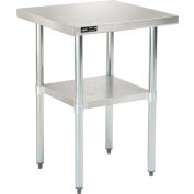 Global Industrial Workbench w/ 18 Ga 430 Series SS Top & Undershelf, 30"W x 30"D