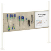 Global Industrial™ Pegboard & Whiteboard Panel pour établi, 60 « W, Tan