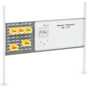 Global Industrial™ 18 » Louver & 36 » Whiteboard Panel Kit, 60"W, Gris