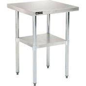 Global Industrial™ Workbench avec 18 Ga 430 Series SS Top &Undershelf, 24"W x 24"D