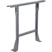 Global Industrial Fixed Height Steel Leg For Workbenches, 36"D, Gray