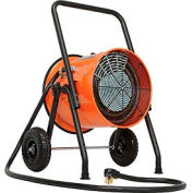 Global Industrial Salamander Heater Portable Electric Fan Forced 8' Cord 240V 10KW 1PH 41.7A