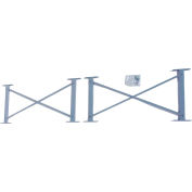 Cantilever Rack Horizontal Brace (4) w/ X-Bracing (2000 Series) - 24B96XX