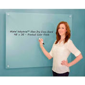 Global Industrial™ Frosted Glass Dry Erase Board, 48 » x 36 »