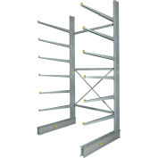 Global Industrial Single Sided Heavy Duty Cantilever Rack Starter, 72"Wx58"Dx12'H