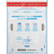 Global Industrial™ FraudStopper™ Tamper Evident Deposit Bag, 12"W x 16"H, Clear, 100/Pack