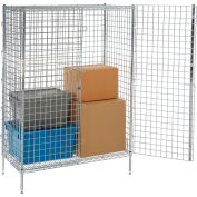 Nexel® 1 Shelf, Poly-Z-Brite® Security Wire Shelving Unit, 36"W x 24"D x 66"H