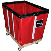 Royal Basket Trucks® 6 BU-Standard-Duty Basket Truck - Vinyl Liner - 4 Swivel Casters-Red