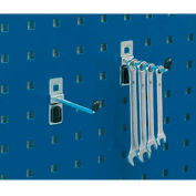 Crochets droits simples pour panneaux perforés Bott 14001104, 3 po L, paquet de 5