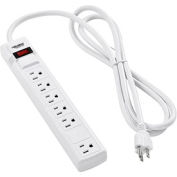Global Industrial™ Surge Protected Power Strip, 5+1 Points de vente, 15A, 90 Joules, 6' Cord
