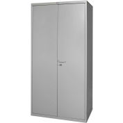 Armoire de rangement industrielle™ robuste Global, calibre 16, 36 po L x 24 po P x 72 po H, gris