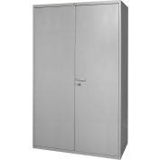 Armoire de rangement industrielle™ robuste Global, calibre 16, 60 po L x 24 po P x 84 po H, gris