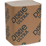 Dixie Ultra® GPC32019, Interfold Napkin Refills, 6-1/2"Wx9-7/8"D, Brown, 6000/Carton 