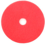 Global Industrial™ 18" Buffing Pad, Red, 5 Per Case
