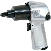 Ingersoll Rand Extra HD Twin Hammer Pistol Grip Air Impact Wrench Set, 3/8 » Dr. Size, 105 Max Torque