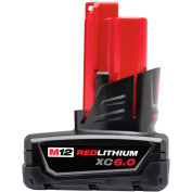 Milwaukee® 48-11-2460 12V Li-Ion M12 Battery 6Ah Extended Capacity