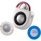 Leviton OSFHU-ITW High-Bay Fixture Mount Motion Sensor, Height & Aisle Lenses, PIR Tech, 120-347V
