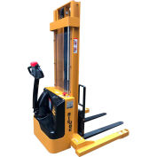 Joe® gros S30-128 a pleine puissance Straddle Stacker 3000 lb Cap. Élévateur fourches de 128" à l’intérieur des jambes