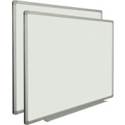 Global Industrial™ Porcelain Dry Erase White Board - 36 x 24 - Paquet de 2