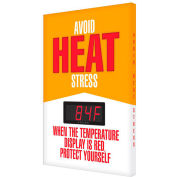 Accuform SCK701 Heat Stress Temperature Sign, AVOID HEAT STRESS, 28"H x 20"W, Aluminum
