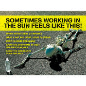 Accuform SP125178L Safety Poster, SOMETIMES WORKING IN THE SUN FEELS LIKE, 17"H x 22"W, Laminated