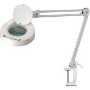 MG Electronics LED645 Magnifier Lamp, 5-Diopter, 32" Reach, 6W, 350 Lumens, 6400K, White