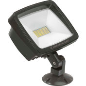 Lithonia TFX1 LED 40K MVOLT THK DDBXD M6 LED Flood, 54W, 7200 Lum, 4000K, Bronze, DLC, Knuckle Mount