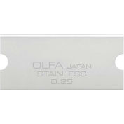 OLFA® GSB-2S/6B 30MM Stainless Steel Glass Scraper Blades for GSR-2 Mini Glass Scraper (6 Pack)