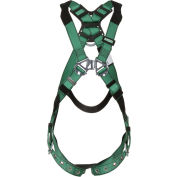 MSA 10196642 V-Form™ Harness, Standard, Back D-Ring, Tongue Buckle Leg Straps
