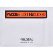 Global Industrial™ Packing List Envelopes W/Print, 4-1/2"L x 5-1/2"W, Orange, 1000/Pack