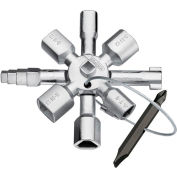 Knipex 00 11 01 Twin Key® Clé cabinet de contrôle universel