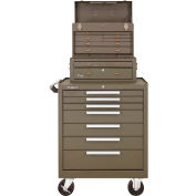 Kennedy® 277XB,MC22B,520B 27" X 18" X 56-1/2 16 Drawer Roller Cabinet - Machinest Chest Combo