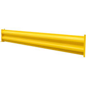 Wildeck® Rail de garde en acier, 10'L,Jaune