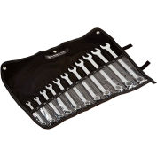 Wright Tool 711 WRIGHTGRIP™2 3/8 »-1 » 12 Point 11 Pièce Satin SAE Combinaison Wrench ensemble