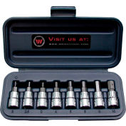Wright Tool 353 3/8" Drive 2MM-10MM" 8 Piece Metric Hex Bit Hand Socket Set