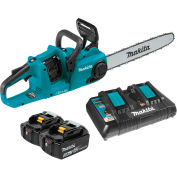 Makita® XCU04PT 18V X2 (36V) LXT® 16" Cordless Brushless Chain Saw Kit W/2 5.0Ah Batteries