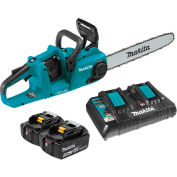 Makita® XCU04PT 16 « Kit de scie à chaîne sans fil 18V X2 (36V) LXT® w / 2 5Ah Batteries et chargeur