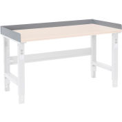 Global Industrial Back and End Stops For Workbench Top - 96"W x 36"D x 3"H - Gray