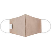 Reusable Cloth Face Mask, Washable, 2-Layer Contour, Khaki, Small, 10/Bag