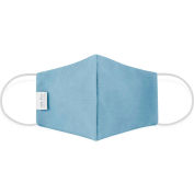 Reusable Cloth Face Mask, Washable, 2-Layer Contour, Blue, Large, 10/Bag