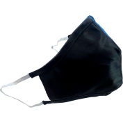 Transforming Technologies Washable Reusable Facemask, Cleanroom Fabric, Earloop, Navy, Small - Pkg Qty 10