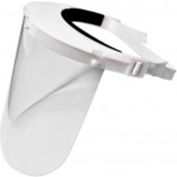 Pyramex Safety S1000 Medical Face Shield, Polycarbonate, Clear Window, Adjustable Head Strap