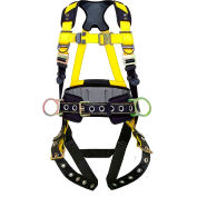 Guardian Series 3 Harness With Waist Pad, Tie Back Legs, 3 D-Rings, M-L