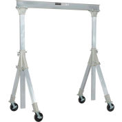 Global Industrial™ Adjustable Height Aluminum Gantry Crane, 12'W x 7'6"-12'H, 2000 Lb. Capacity