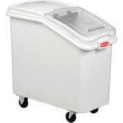 3,5 pi Cu Rubbermaid® 3602-88 le camion de Bin en plastique avec couvercle transparent & Scoop