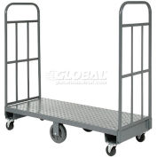 Global Industrial™ Steel Deck Narrow Aisle U-Boat Platform Truck, 60"x24 », 1500 Lb Cap.