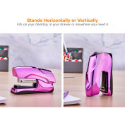 Agrafeuse Bostitch Office Flat Clinch 40 feuilles, Violet métallique