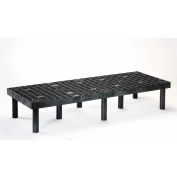 Plastic Dunnage Rack with Vented Top 66"W x 24"D x 12"H